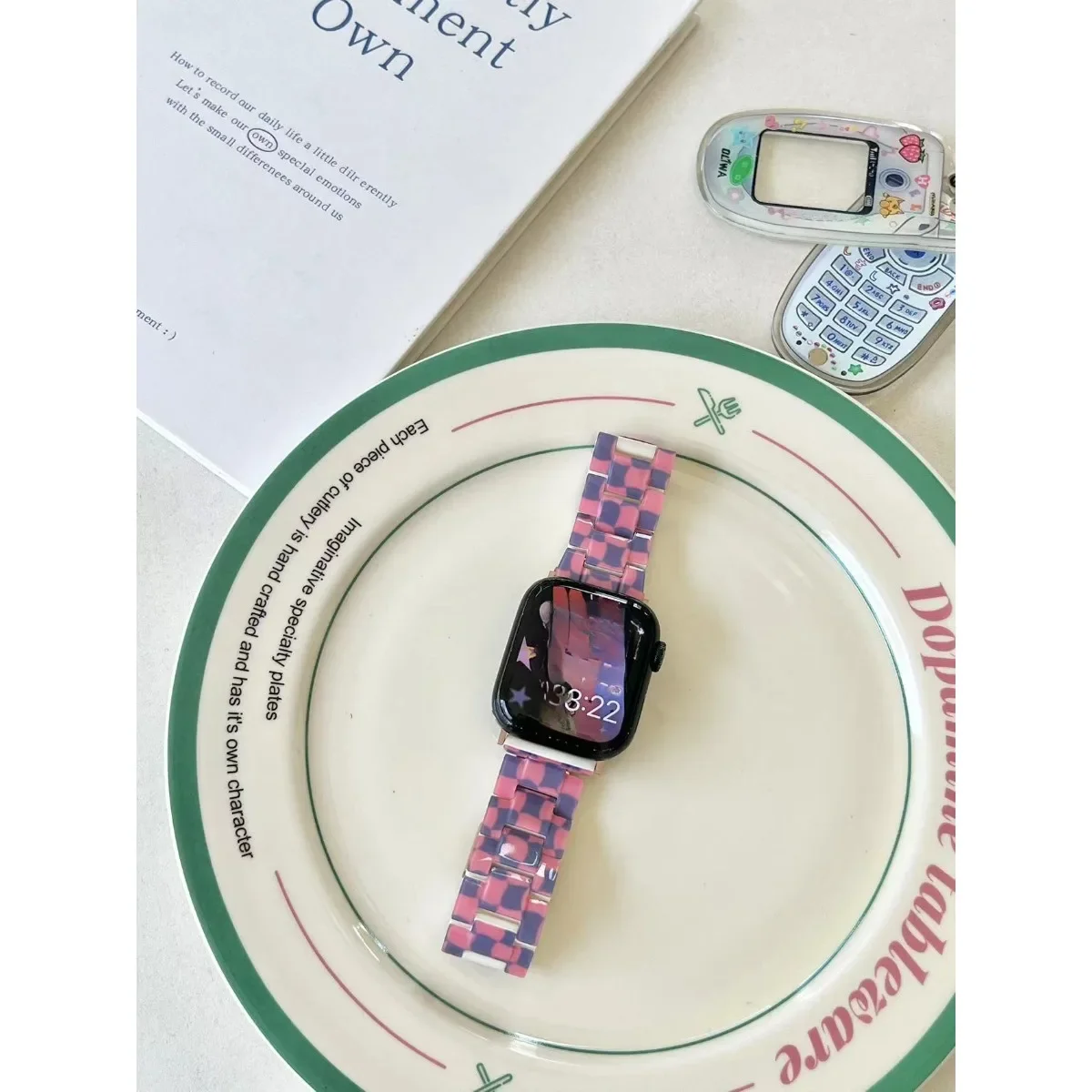 Bracelet de montre pour iWatch 42/44/45/46/49 mm 38/40/41 mm Bracelet de montre mode et loisirs pour montres série Ultra2 série 10/9/8/7/6/5/4/3/2/1_voghion.com