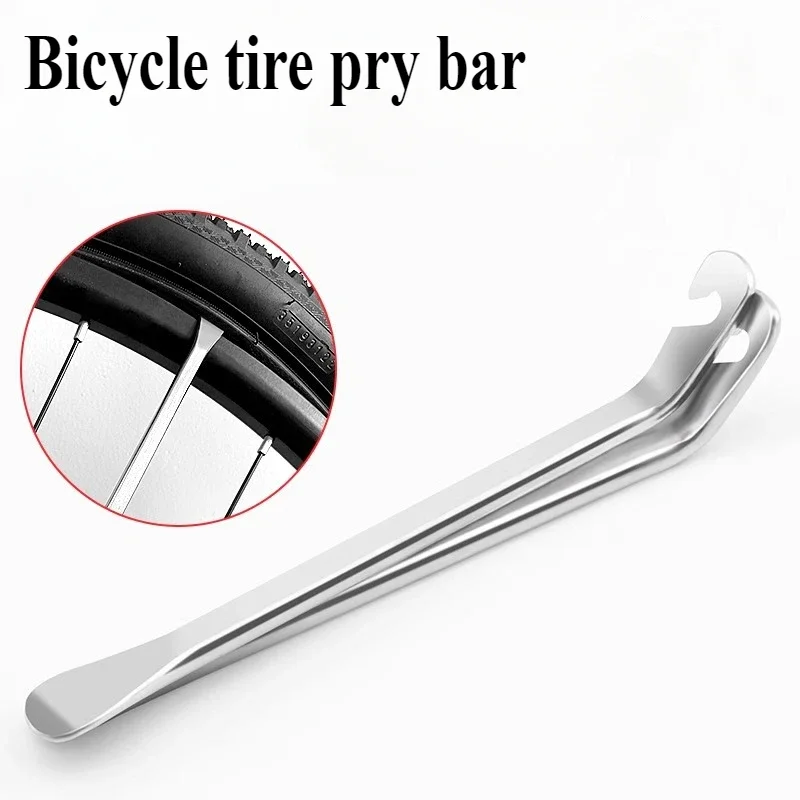 1pc Fahrrad Reifen Hebel reifen hebel bar reparatur werkzeug stahl metall eisen hebeln reifen schaber mountainbike reifen zubehör