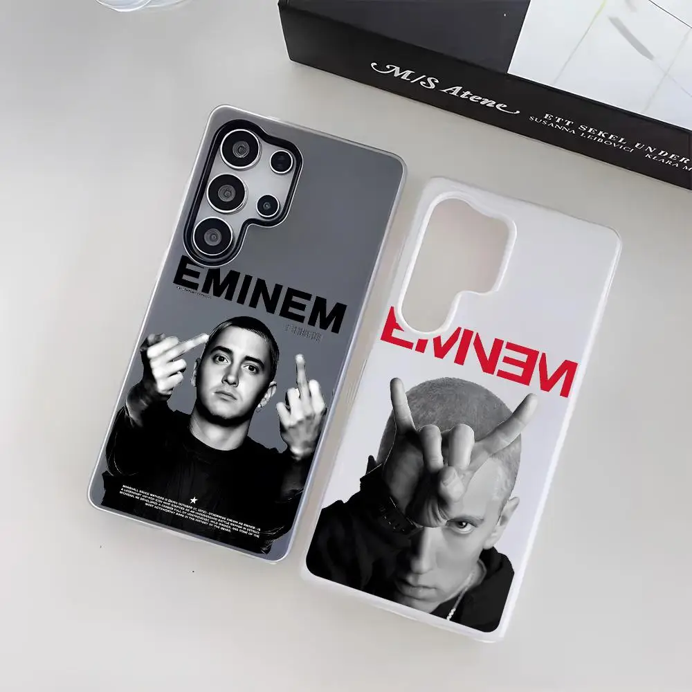 Singer Rapper E-Eminem Phone Case For Samsung Galaxy S25 S24 S22 S23 Ultra S21 S20 Plus Frosted Jelly Shockproof Soft Cover