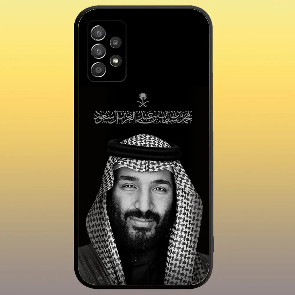 Salman of Saudi Arabia Phone Case for SamsungA 91,80,73,72,71,70,53,52,51,42,41,40,32,31,30,22,21,20,13 S 4G 5G Soft Black Case