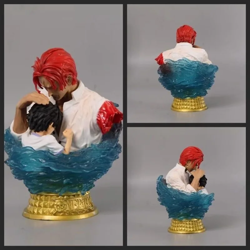 

13cm One Piece Busts Red-Haired Shanks with Amputated Arm & Young Luffy Exquisite Sculpting Anime Collectible Peripheral Statue​