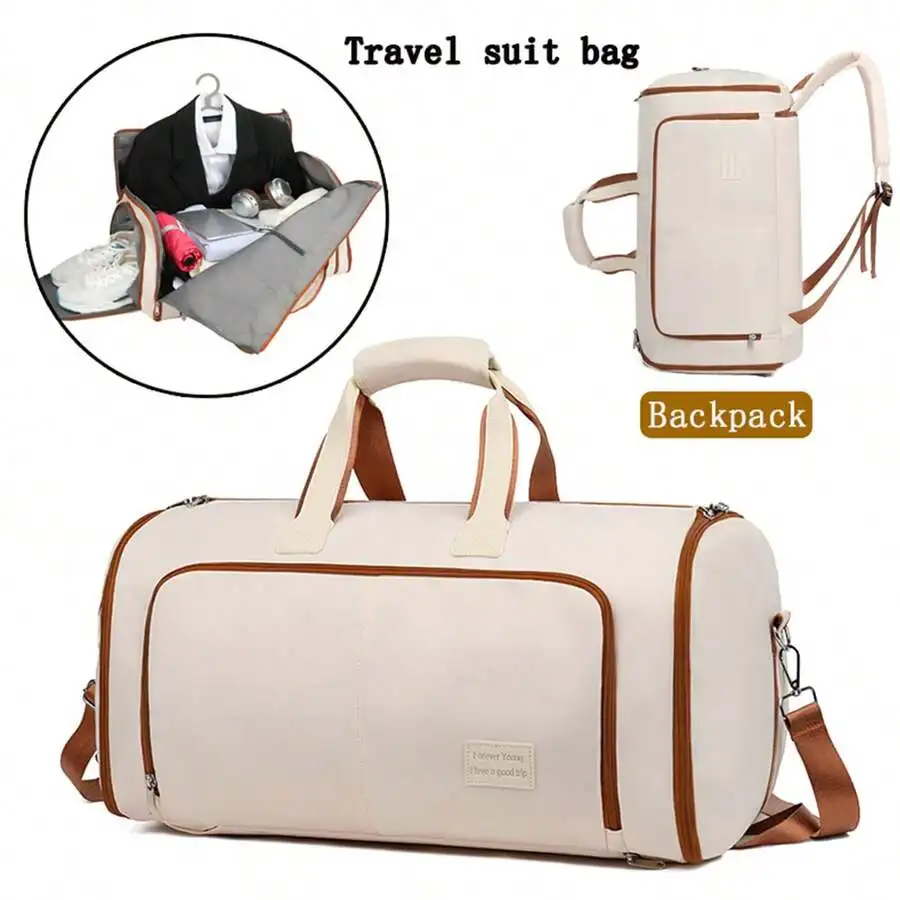 Large Capacity Travel Luggage Duffel Bag, Duffle Bag, Fashion Garment Bag, Multi-Function Clothing Storage Bag, Portable, Lightw