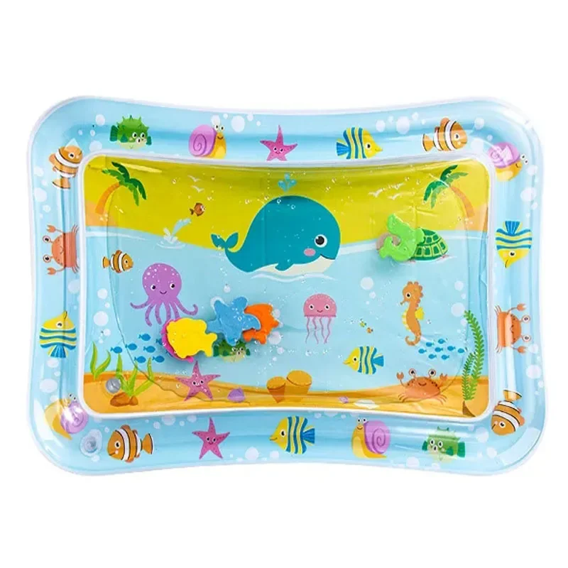 Baby Inflatable Water Play Mat – Tummy Time Toddler Activity Pad, Early Development Sensory Toy for Infants view 4