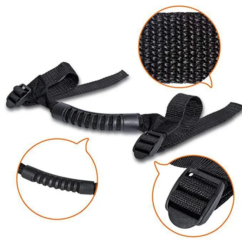 1PC Car Grab Handle For Jeep Wrangler YJ TJ JK JL JKU 1987-2018 Grip Bar Pulling Tab Auto Interior Safety Handrail Accessories