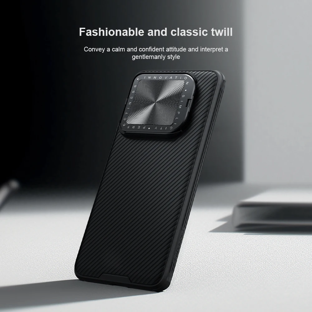 NILLKIN for Xiaomi Mi 14 Pro / 14 5G case Slide Protect Lens Frosted 360 full Camera Protection CamShield Back cover for Mi14