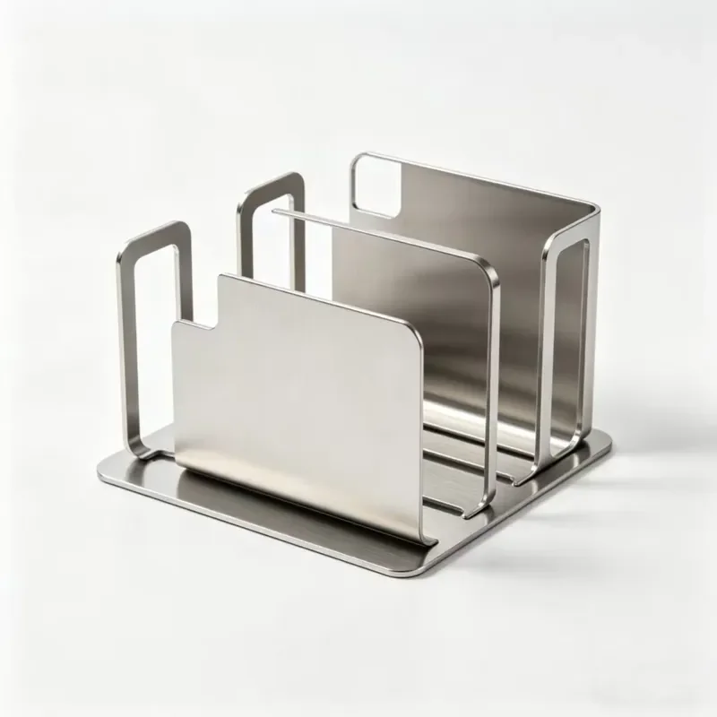 Custom CNC Aluminum Folder Holder Wire Cut Multi Functional Desk Organizer Decoration  Processing Service