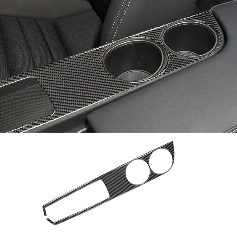 For Lexus IS250 IS200T IS300 IS350 2013-2019 Carbon Fiber Center Console Cup Holder Panel Cover Decal Trim Replacement Parts