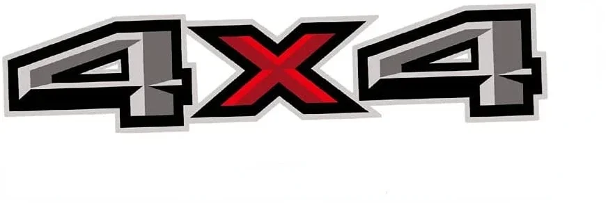 2 Bộ 4X4 Đề Can Dán Cho Xe Đua Cuộc Biểu Tình 4X4 Tắt Đường Truckwith Ford F150 F250 F350 4X4 Xe Tải Người Cắm Trại Ốp Lưng Dán Xe Hơi KK10cm