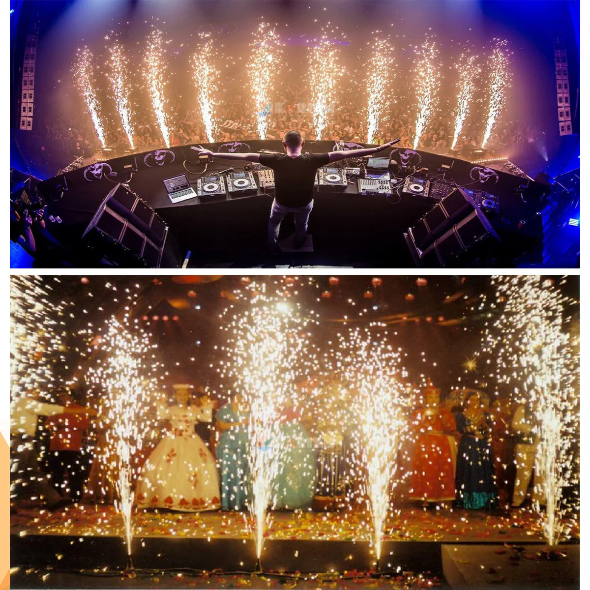 Pure Titanium Ti Powder Indoor Outdoor Use Cold Sparkular Machine Consumable Stage Pyro Powder Birthday DJ Bar Stage Firework