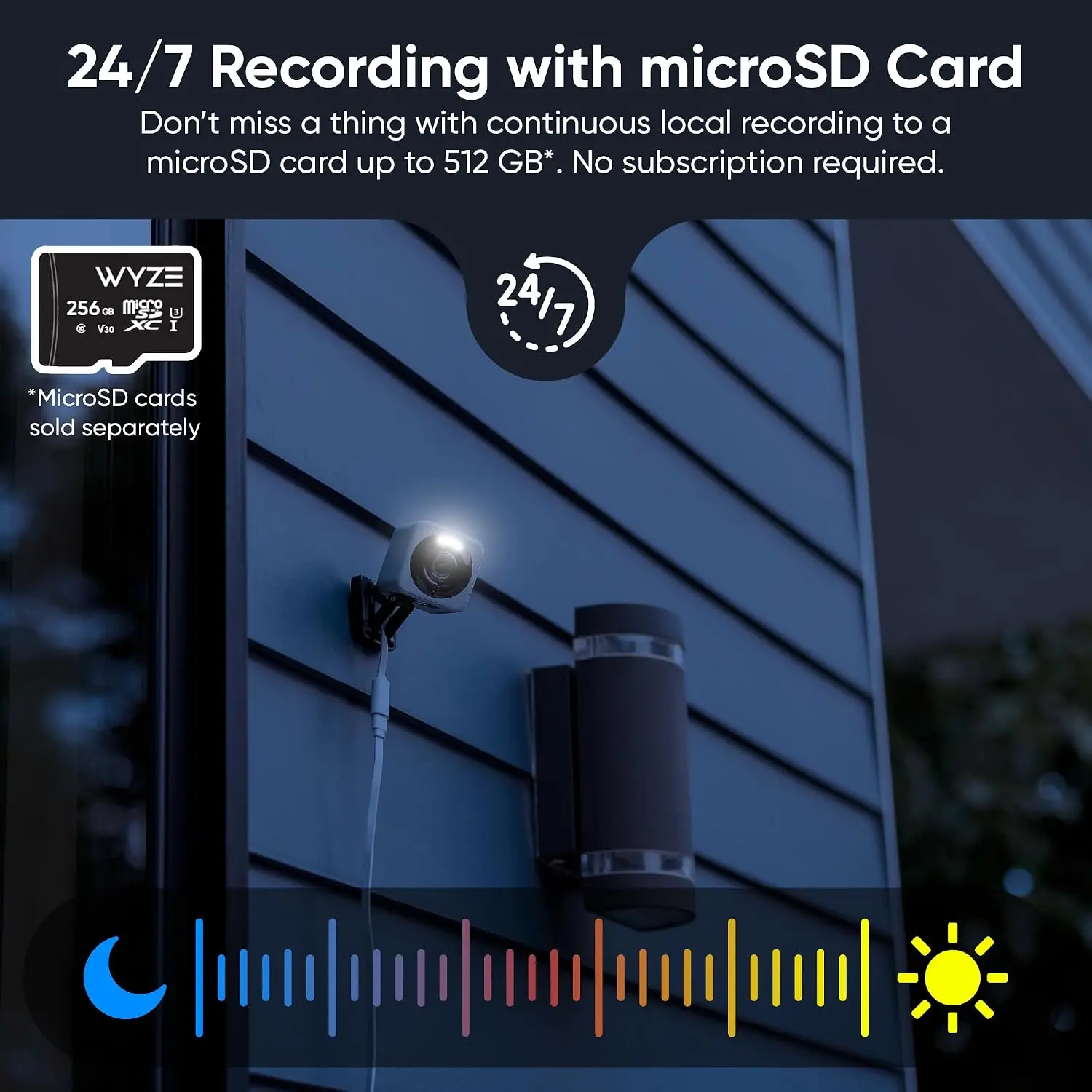 WYZE Cam V4, 2.5K Indoor/Outdoor Security Camera, Color Night Vision
