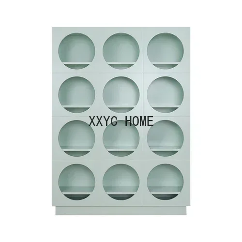 Model Room Light Luxury Minimalist Style Children's Study Display Bookshelf Bookcase Living Room Entrance Cabinet