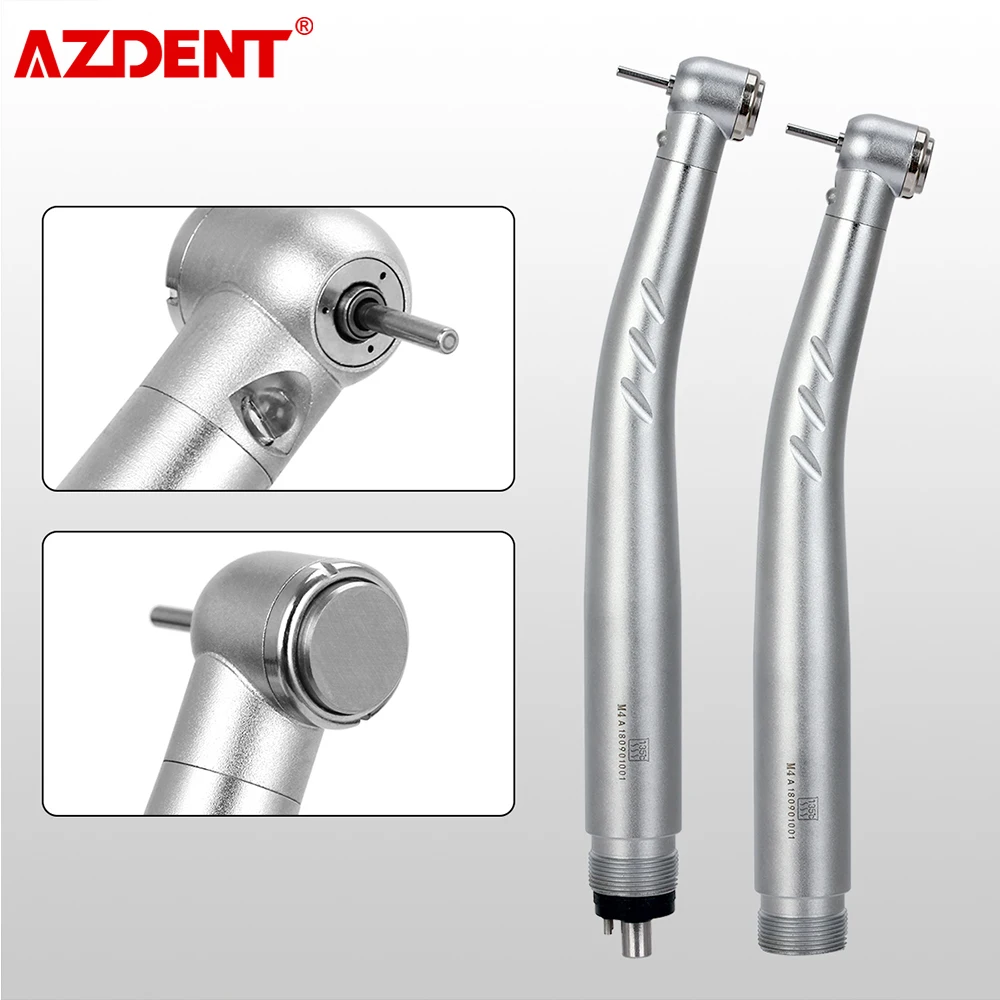 Dental LED Integrated E-generator High Speed Handpiece Standard Head Push Button 3  Water Spray 2/4 Holes