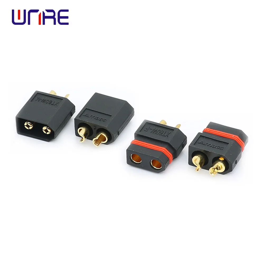 5/10PCS  Black XT60W Battery Connectors XT60W Male XT60W Female Lipo Bullet Plug Jack DIY FPV Aircraft Drone RC Parts Adapter