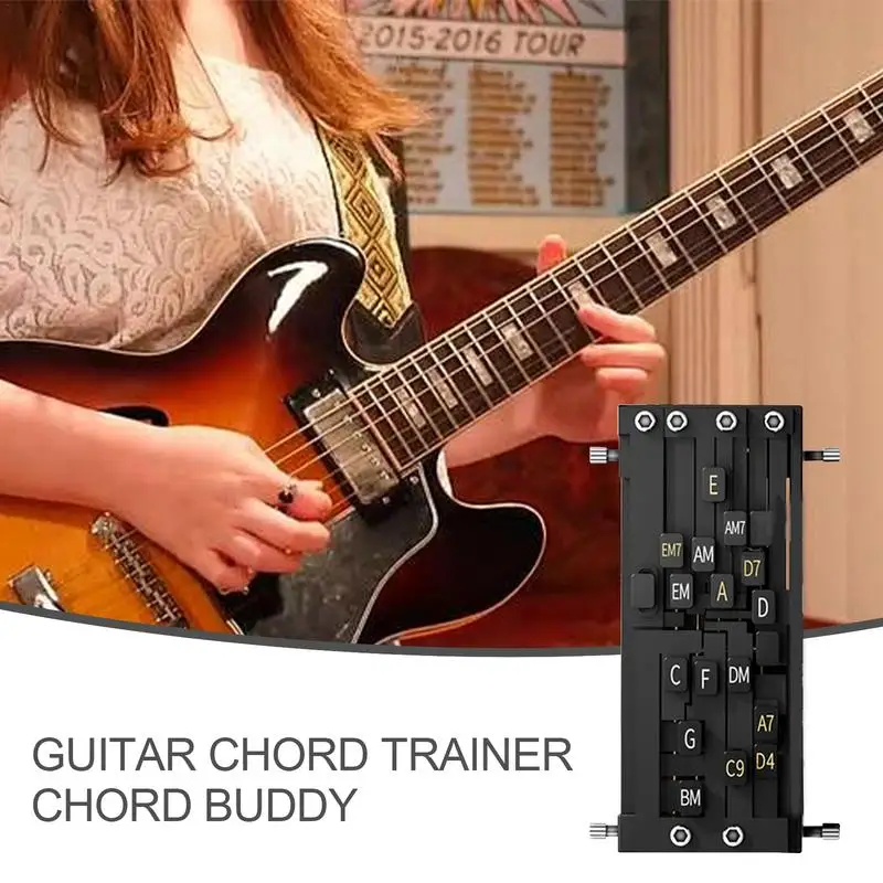 Guitar Chord Helper One-Touch Chords Presser Guitar Learning Tool Guitar Chord Trainer Practice Aid for Beginners