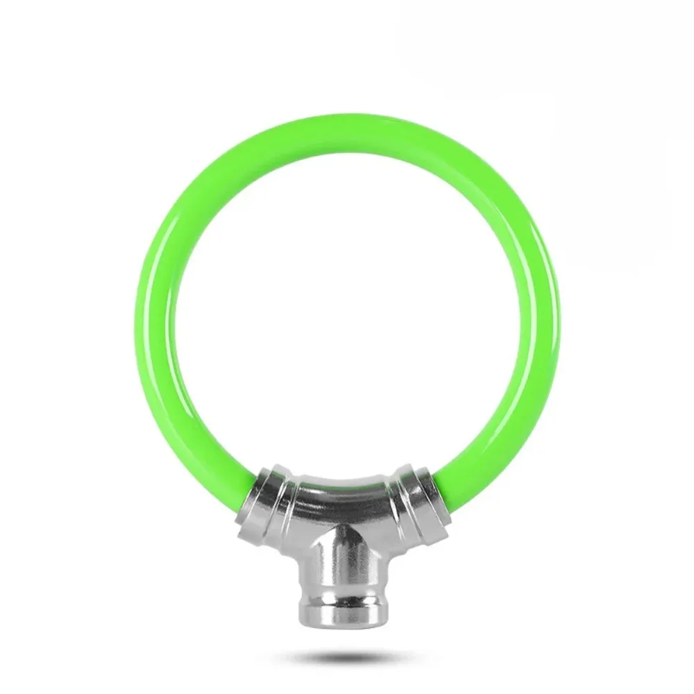 Anti-theft Bike Safety Lock Alloy Ring Lock with 2 Keys Bicycle Chain Lock Anti-shear Thickened Mountain Bike Lock