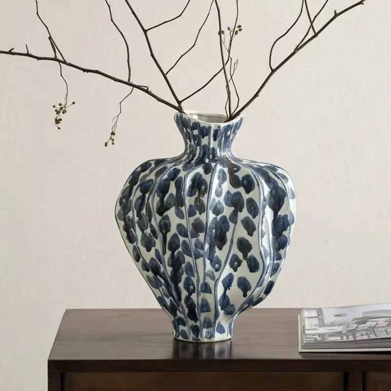 Nordic Creative Vase Small Fresh Style High End Office Ornament Living Room Dining Table Decoration Flower Arrangement