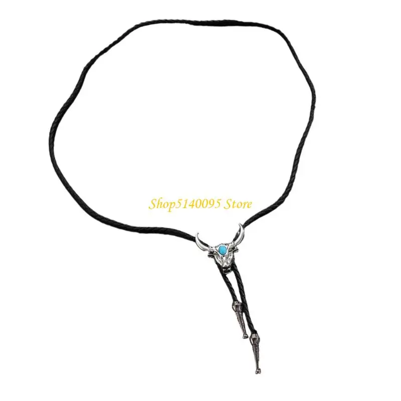 ربطة عنق من جلد البولي يوريثان مطبوعة على شكل حيوان رقيق من DXAE، تصميم خفيف الوزن وقلادة قابلة للتعديل لحفلات الزفاف ووظائف