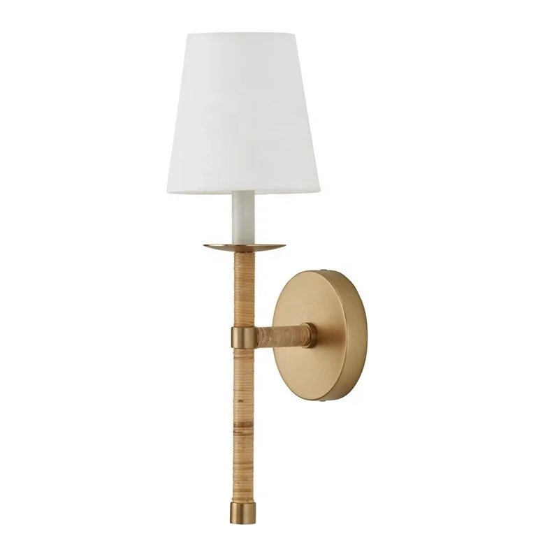 Hotel bedroom bedside Nordic modern wall lamp luxury decoration bronze simple home wall lamp