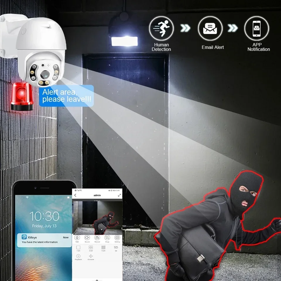 컬러뷰 유선 CCTV 카메라 NVR 키트 5MP PTZ 카메라 팬 틸트 인체 추적 양방향 오디오 16채널 PoE 보안 카메라 시스템 (가정용)