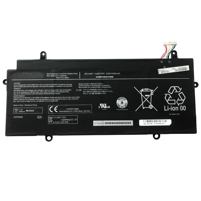 NEW Original PA5171U-1BRS Laptop Battery For Toshiba Chromebook CB30-102 CB35-A3120 CB30-A 14.8V 52Wh Batteries