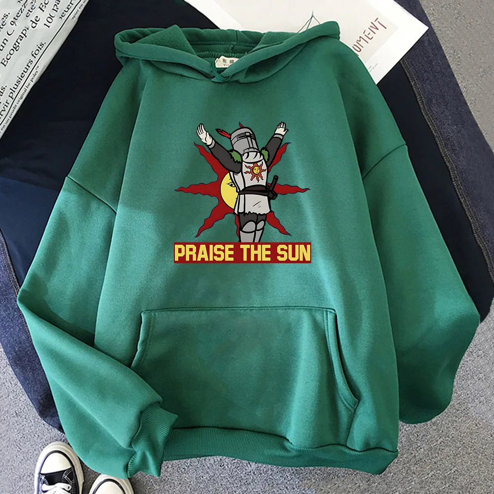 Winter Männer Kleidung dunkle Seelen loben die Sonne Hoodies Sudaderas Hombre lässig Langarm Kapuzen pullover Harajuku Print Hoody