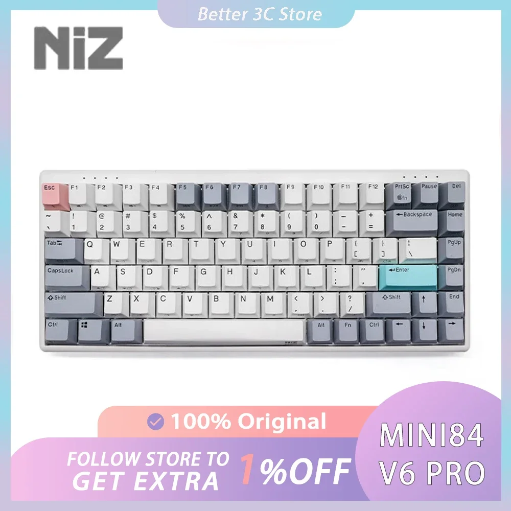 Niz 84 Mini V6 Pro Клавиатура для соревнований низкая задержка Fps 8k емкостная игровая Kayboard Hot Swap ПК Аксессуары для геймеров Office