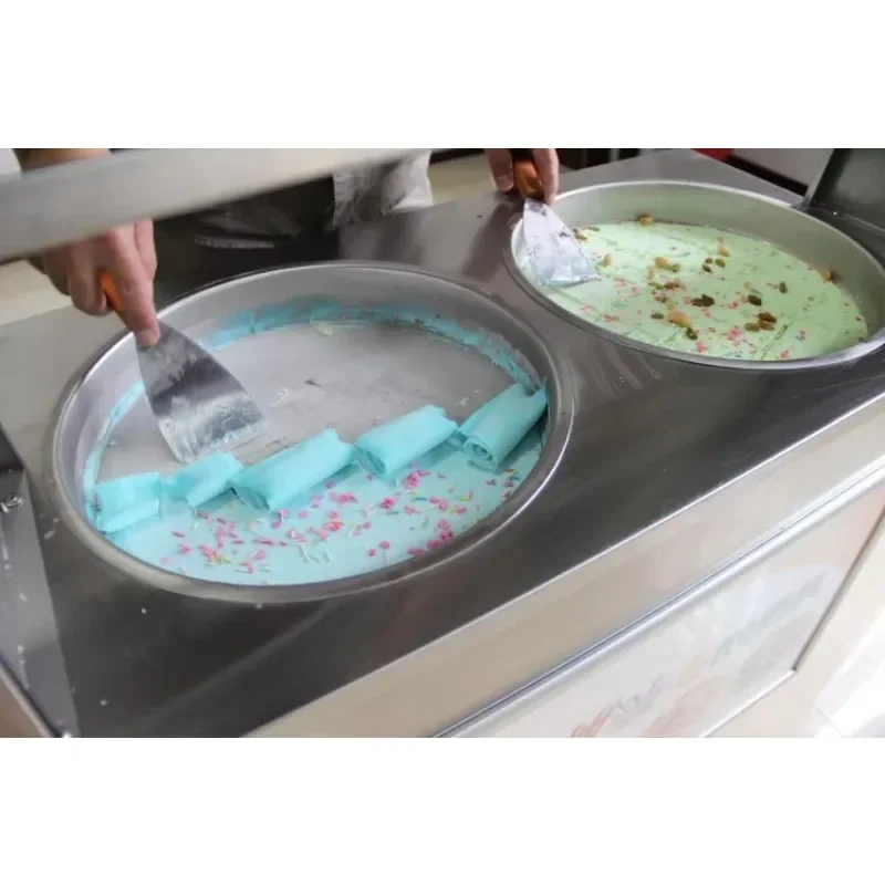 Manufacturers Direct Selling Fried Pan Roll Ice Cream Maker Rolled-Ice-Cream-Machine