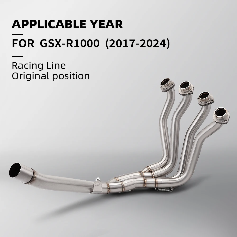 

Slip On for GSX-R1000 2017-2024 Racing Line Exhaust System with Front Link Pipe