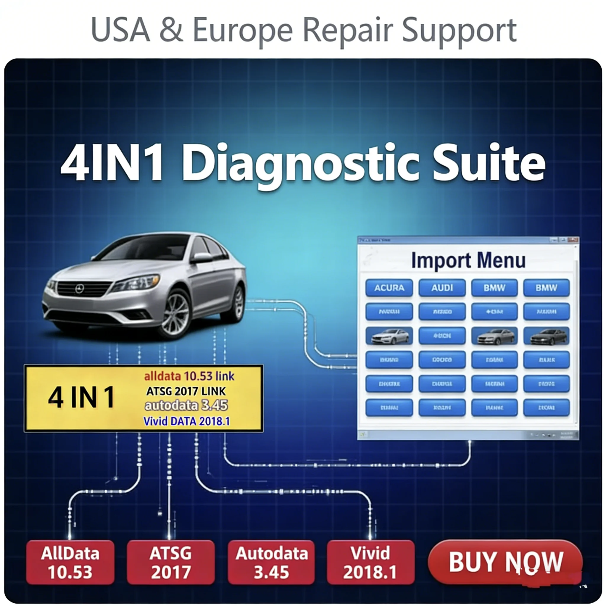 

2025 HOT Sale!Alldata Repair Software 10.53 All Data Automotive Tech Latest Offline Software Autodata 3.45 atsg 2017 Send Link