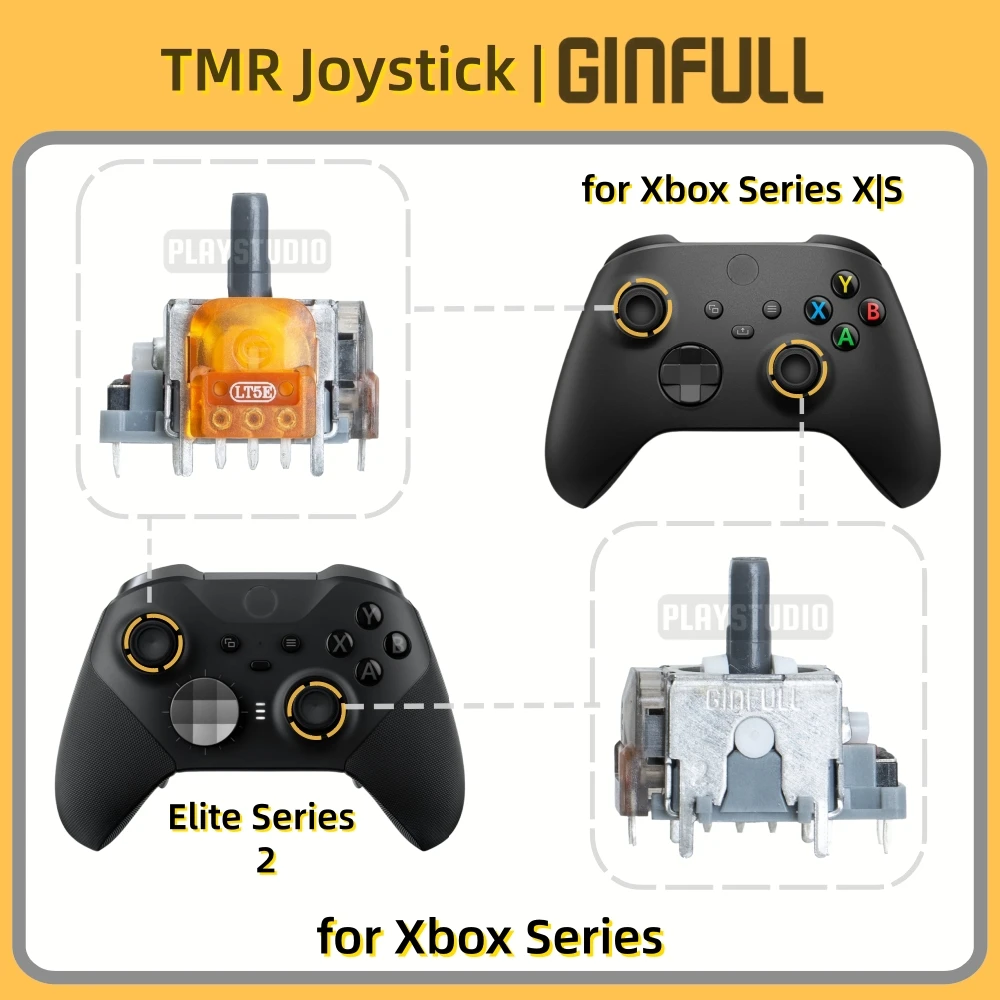 50/100 قطعة TMR المقود ل PS5 DualSense Edge تحكم DS5 PS4 Dualshock DS4 التناظرية عصا ل Xbox سلسلة التبديل Thumbstick