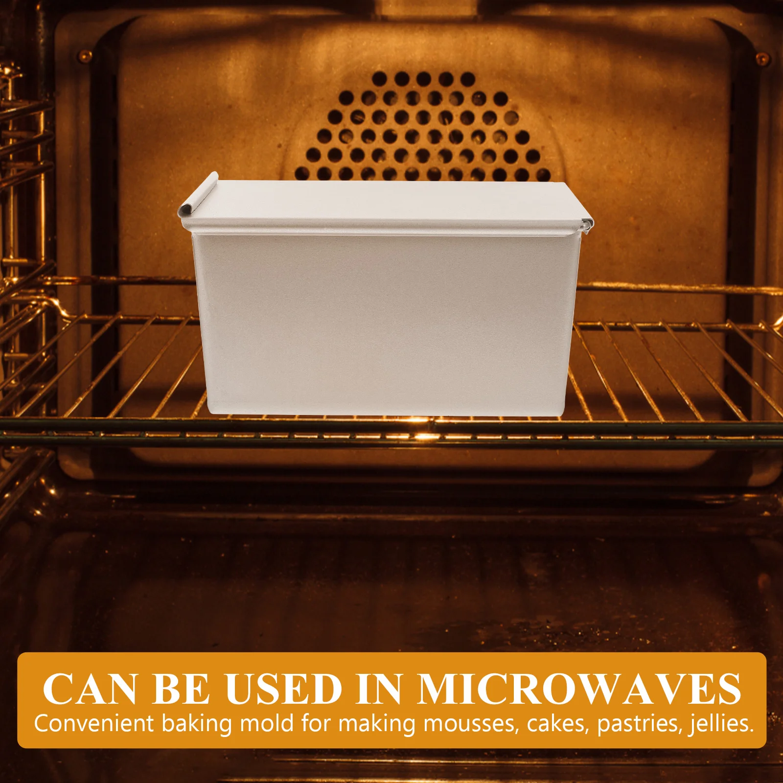 

Baking Tray Toast Mold Bread Cake Rectangle Plate Kitchen Supplies Eco Friendly High Temperature Resistance Easy Storage