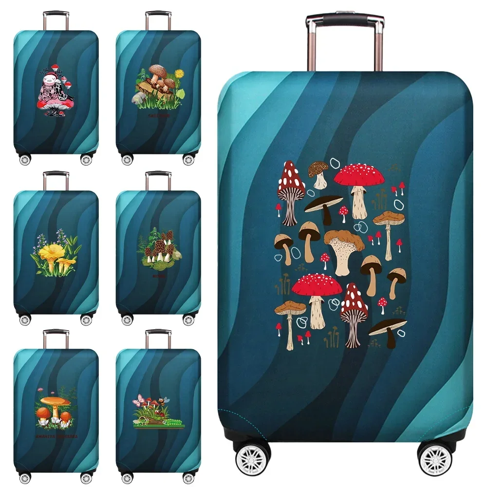 

Portable Stretch Fabric Luggage Protective Cover Fashion Dust Cover Anti-Scratch Protective Mushroom Series Travel Accessories