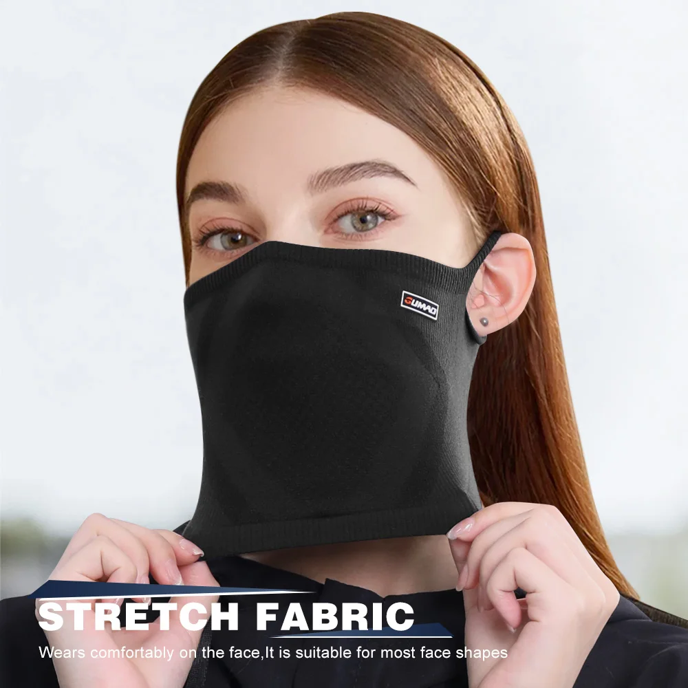 Winter Breathable Bandana Hanging Ear Thin Face Cover Mask Outdoor Sports Running Hiking Ski Windproof Soft Scarf Men Women