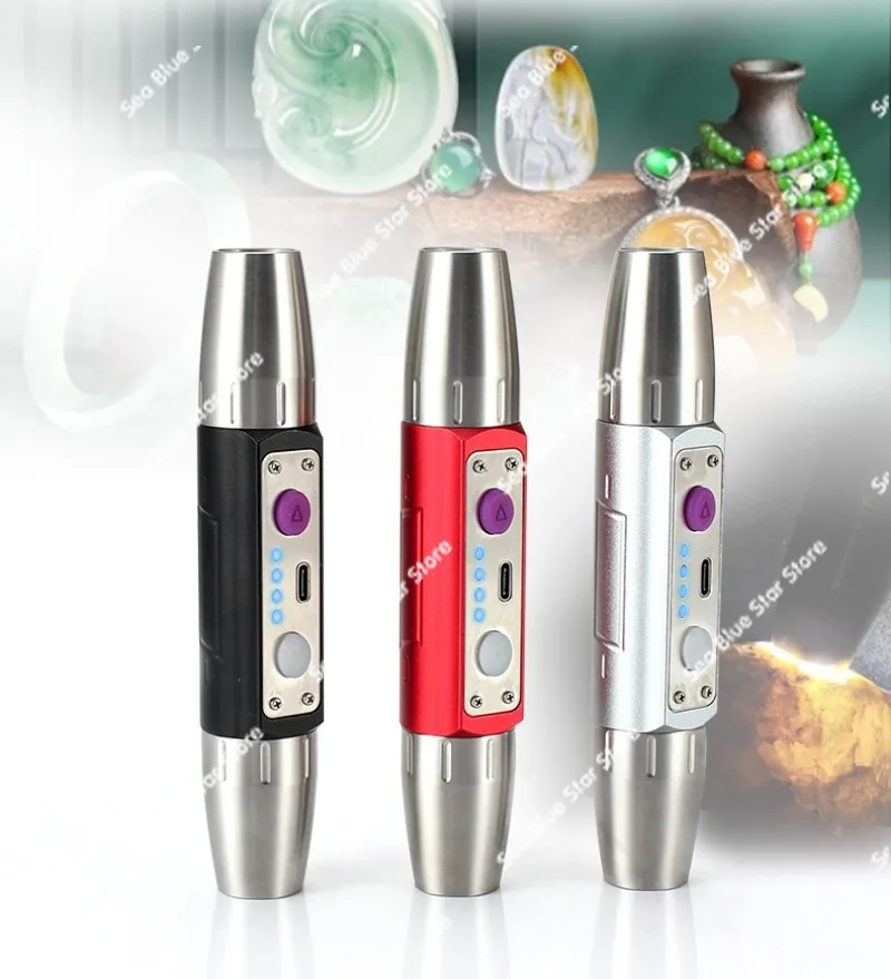 Ultraviolet flashlight rechargeable jade special New six-light source flashlight jade flashlight