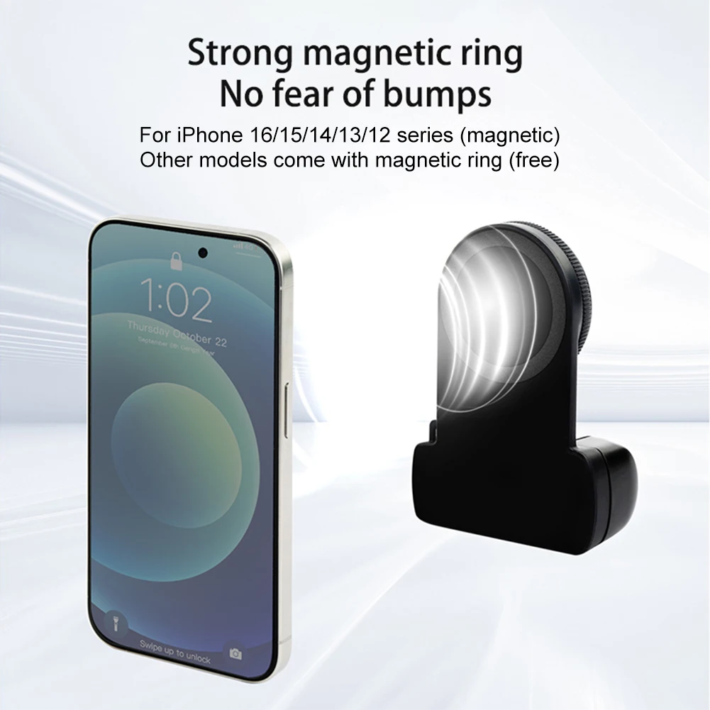 Magnetic Handle Grip With Fill Light For Magsafe Anti-Slip Smart Phone Bracket Camera Selfie Bluetooth Remote Shutter For iPhone
