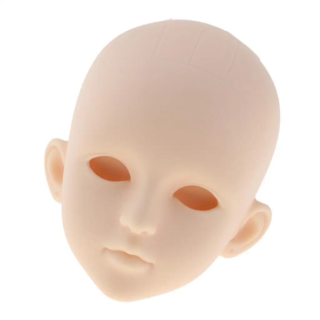Pas de pièces de corps de tête audacieuse de poupée féminine de maquillage pour 1/4, poupée personnalisée
