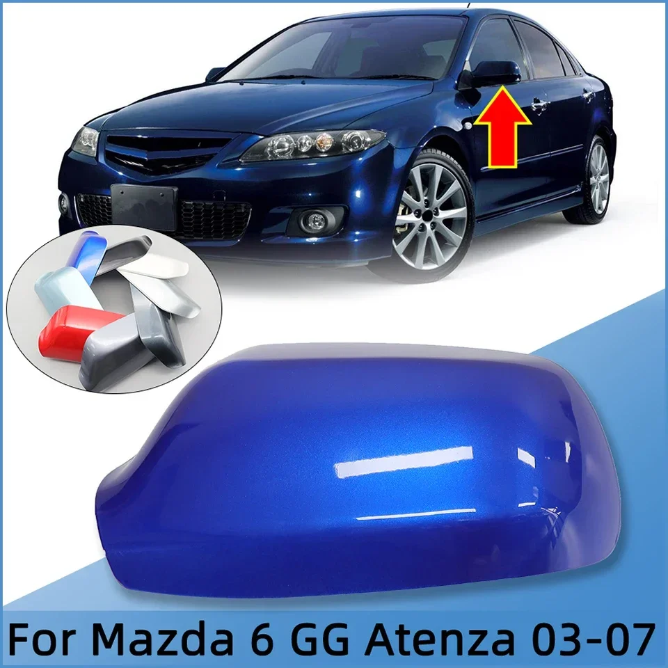 

Rearview Mirror Cap Door Outside Mirror Cover Shell Housing Side Wing Mirror For Mazda 6 Atenza GG 2003 2004 2005 2006 2007 2008