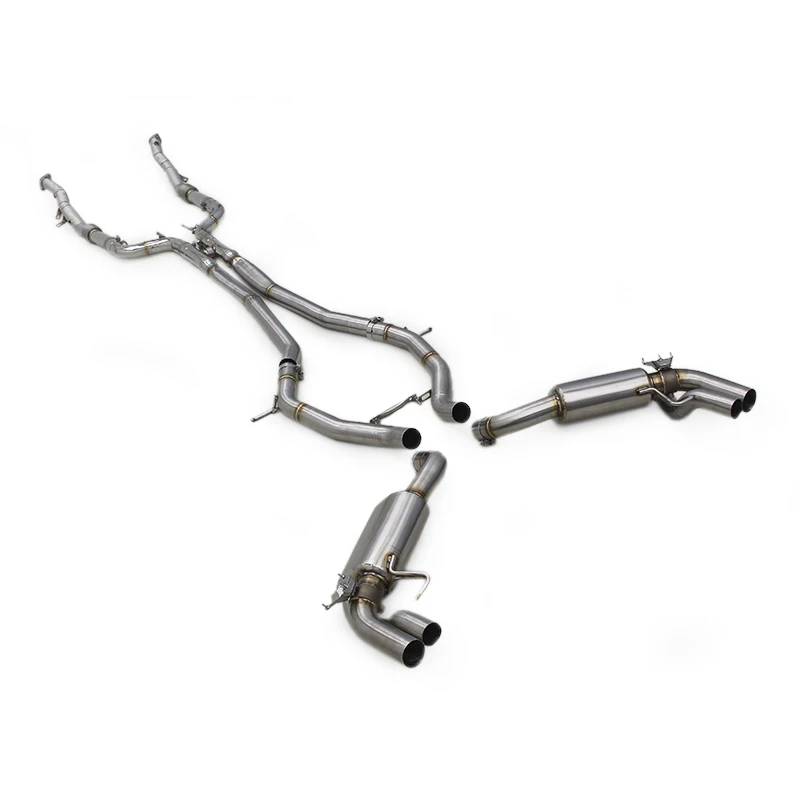 OEM Stainless Steel Exhaust Pipes For Mercedes-Benz S63 AMG COUPE C217 5.5T 2012-2019 Straight Downpipe Catback Muffler Valve