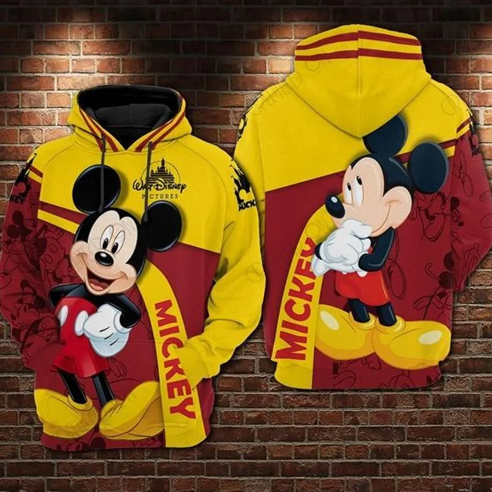 Mickey 3D Printed Hoodie For Autumn And Winter Children And Teenagers Fashionable Sports Hoodie Casual Daily Pullover Top