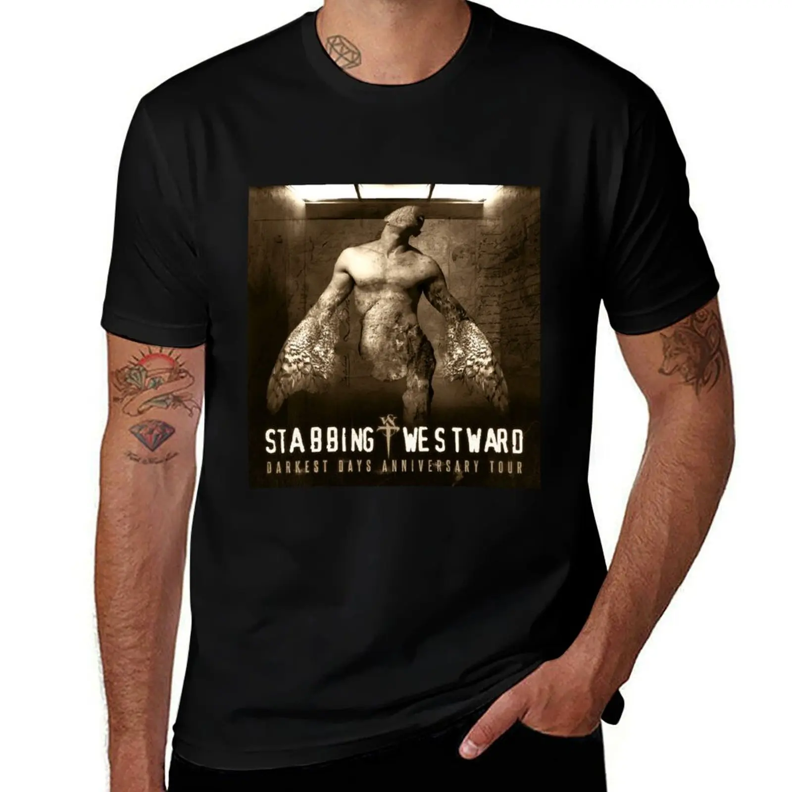 

Stabbing Westward Darkest Days Anniversary T-Shirt t shirts with prints cotton t shirt man