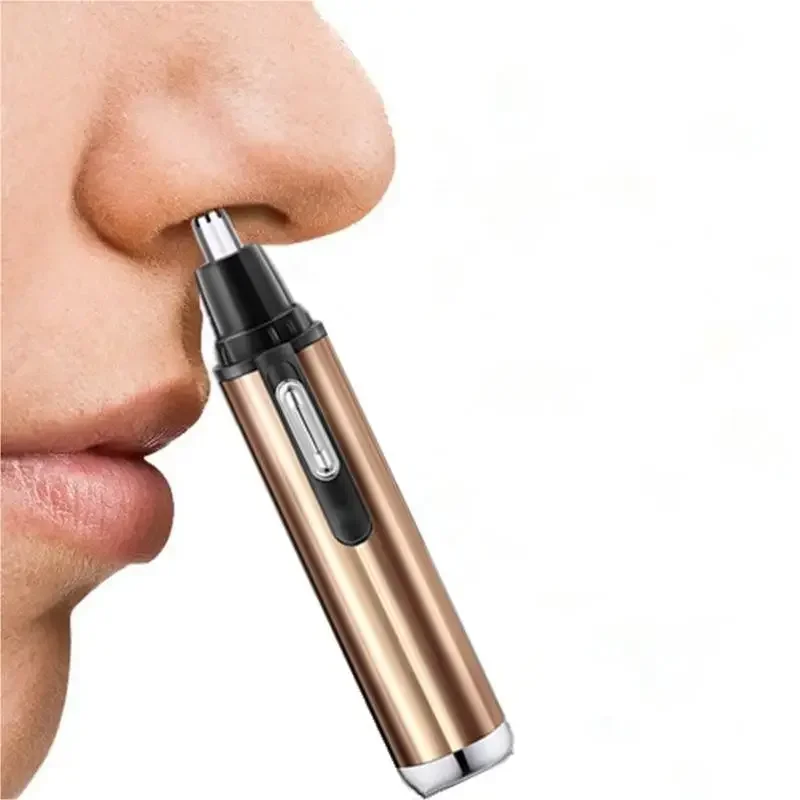 Electric Shaving Nose Ear Trimmer Safe Face Care Batteries Nose Hair Trimmer for Men Shaving Hair Removal Razor Beard