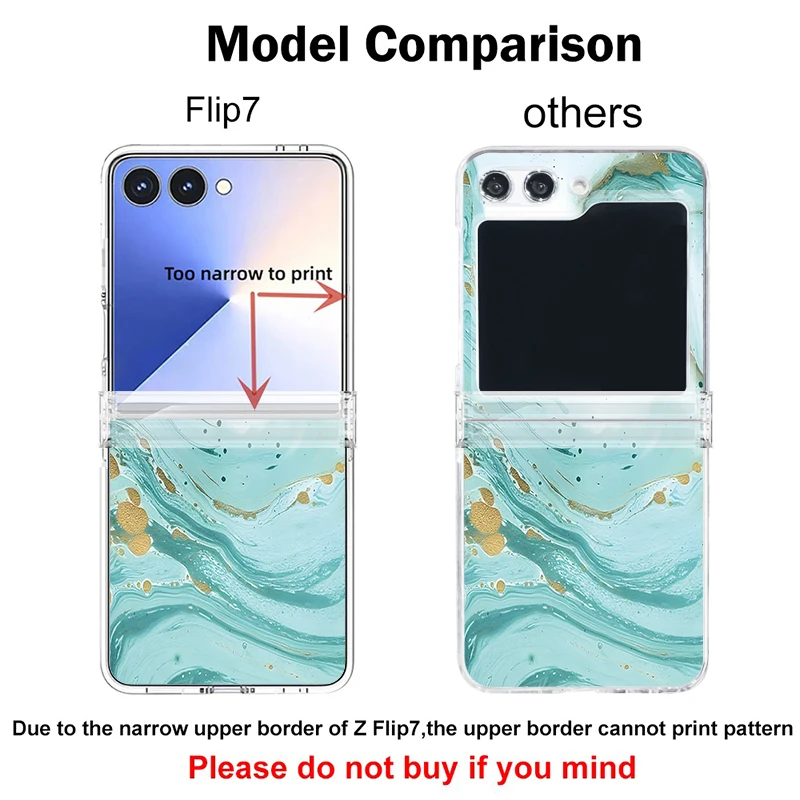 Purple Marble pattern Phone Case For Samsung Galaxy Z Flip8 Flip7 FE Flip6 Flip 8 7 6 5 4 3 Clear Shockproof Folding Hard Cover view 6