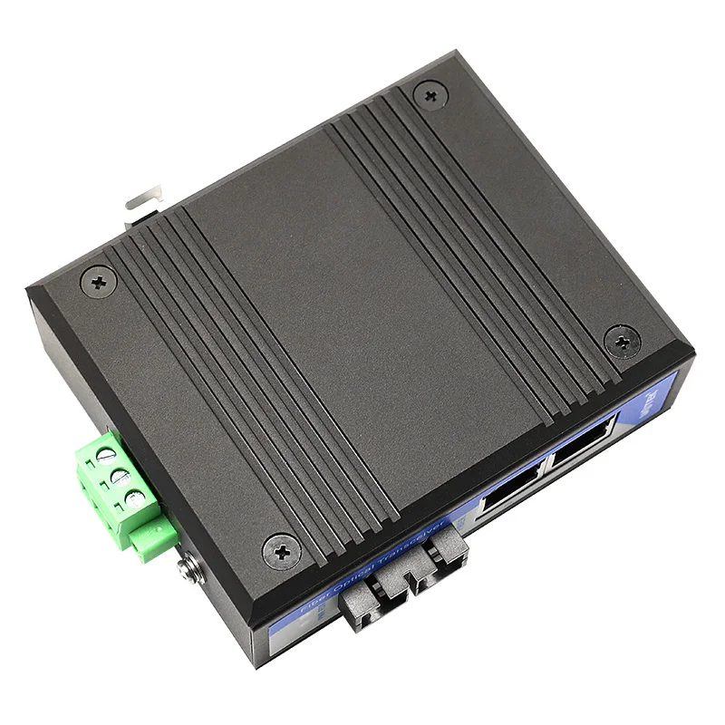 UOTEK 10/100M 2 Ethernet Ports 1 Optic Fiber Port Switch Industrial  Grade HIgh Quality Fiber Optic Transceiver UT-2602