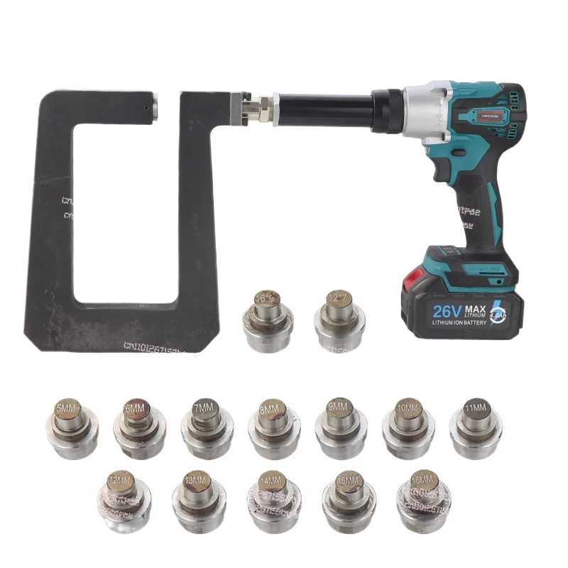 

Lithium battery C-beam side bottom punching gun electric photovoltaic bracket corrugated inclined beam and opening machine