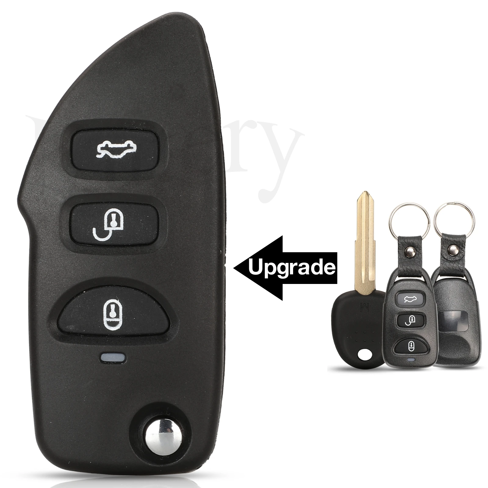 jingyuqin 3 Buttons Modified Flip Folding Remote Car Key Case Shell For Hyundai Santa Sonica Trajet XG Fit KIA Sorento 2002-2009