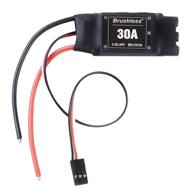 ABUM-4X XXD Brushless 30A ESC 2-4S Electric Speed Controller With 5V 2A BEC For RC Multicopter Helicopter Airplane Short-Line