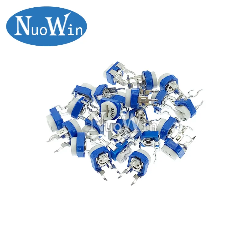 130 ชิ้นตัด Potentiometer RM-065 การปรับด้านบน 100ohm-1Mohm RM065 ตัวต้านทานตัวแปรชุดสารพัน 13 ประเภท * 10 ชิ้น = 130 ชิ้น