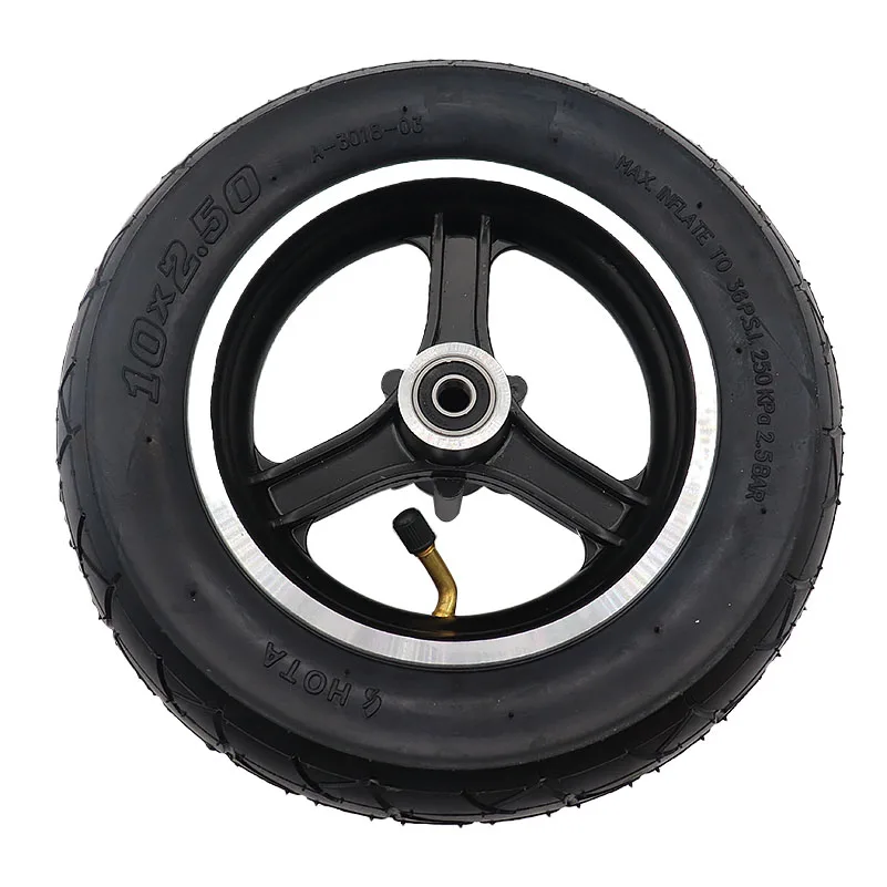 10 inch 10x2.50 aluminum alloy wheels 10mm and explosion-proof tyres for electric scooter balancing vehicle