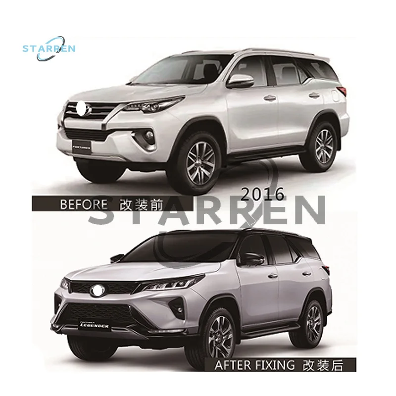 2015-2019 Facelift Kit For Fortuner Old Change To New Fortuner Bodykit Upgrade Bumpers Body Kit For Toyota Fortuner