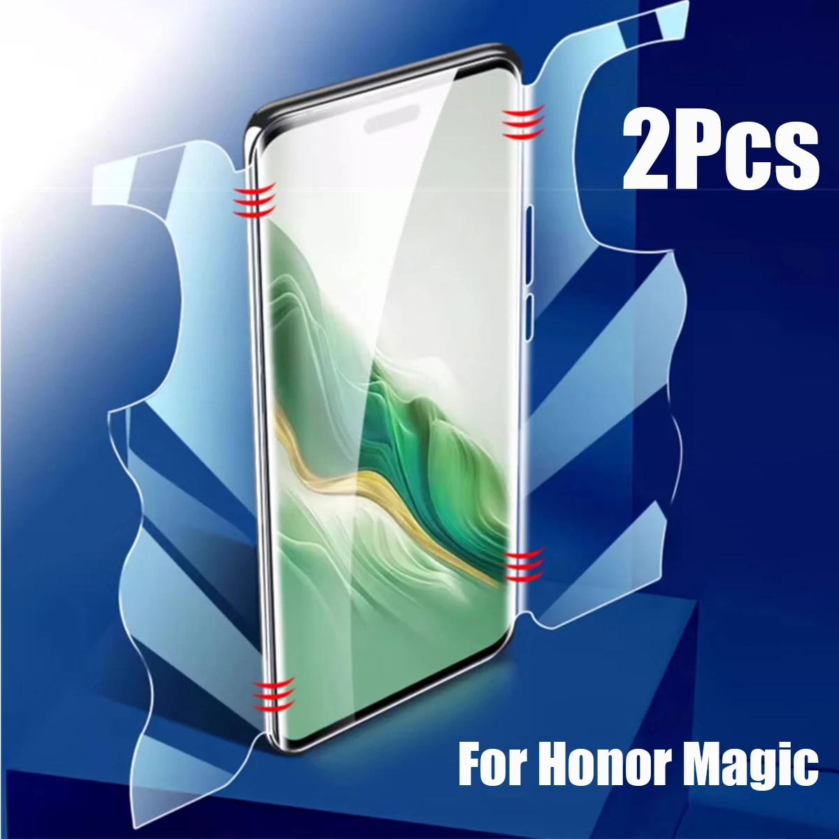 

2pcs 360° Full Body Cover Screen Protector For Honor Magic 7 6 5 Pro lite Soft Hydrogel Film